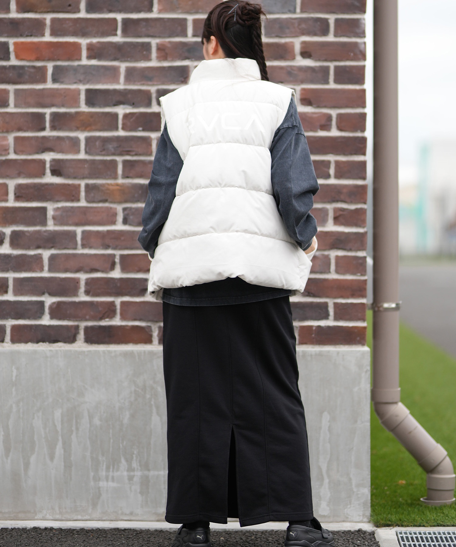 RVCA ルーカ スカート レディース ロングスカート ロゴ セットアップ