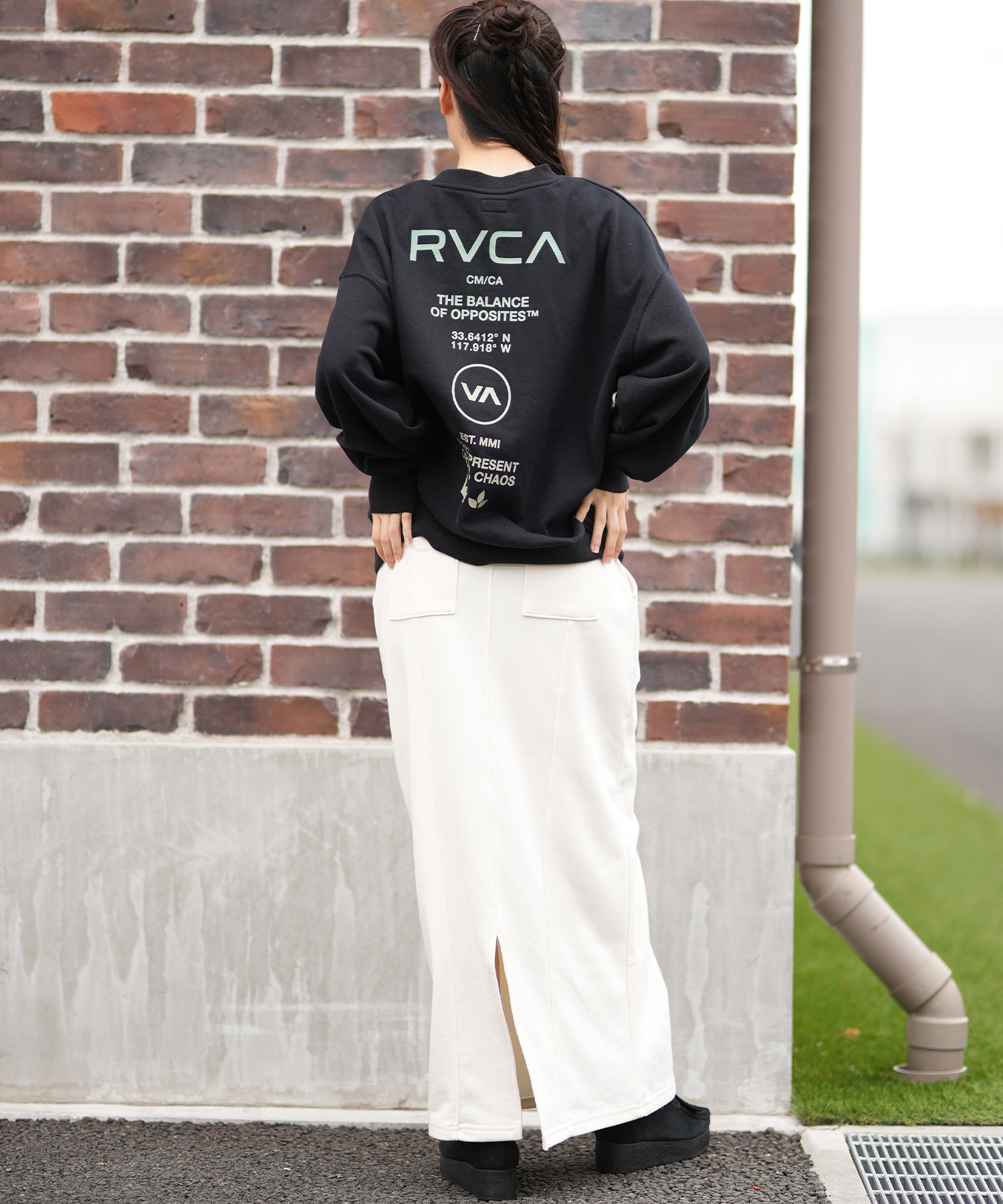 RVCA ルーカ スカート レディース ロングスカート ロゴ セットアップ