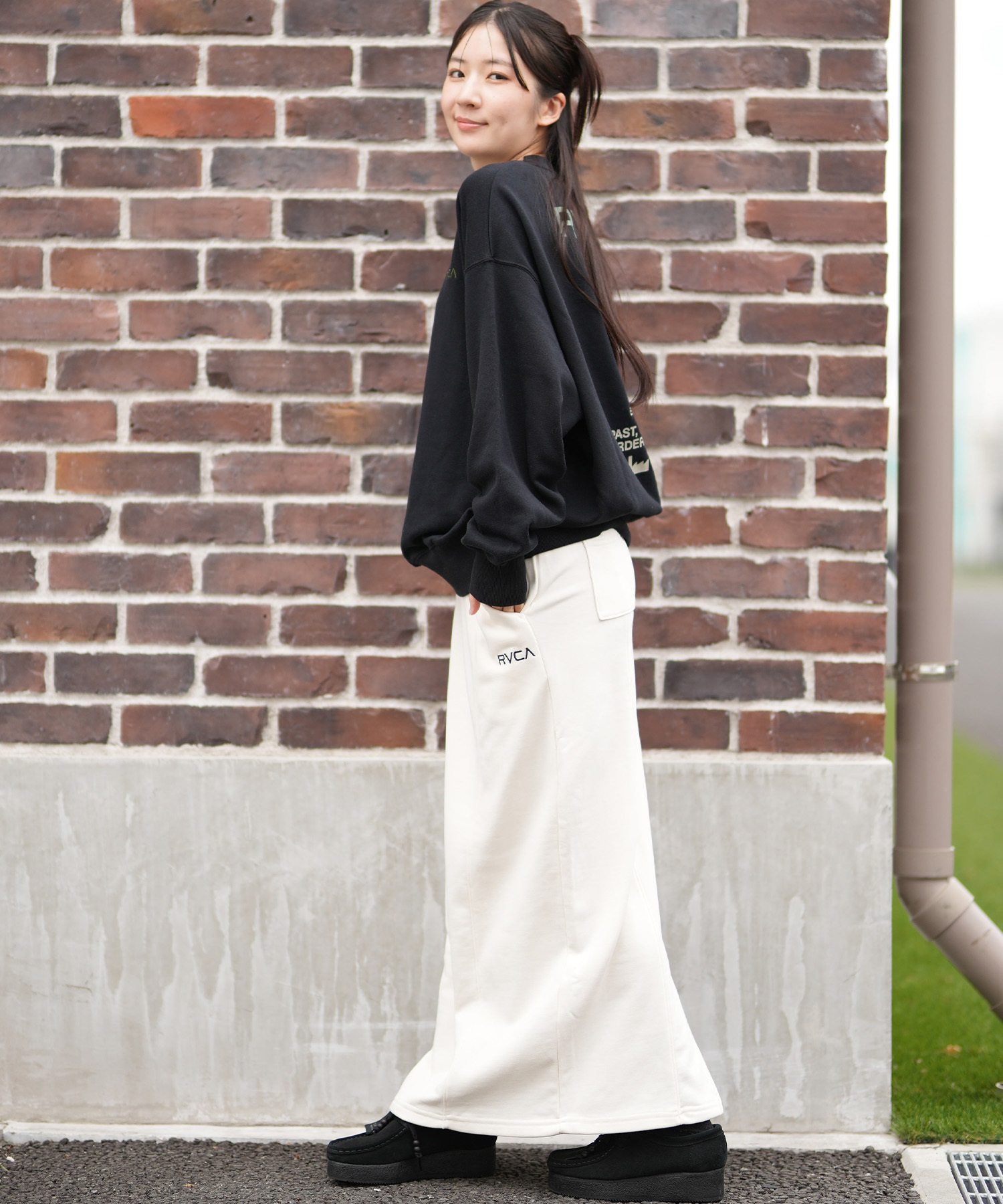 RVCA ルーカ スカート レディース ロングスカート ロゴ セットアップ