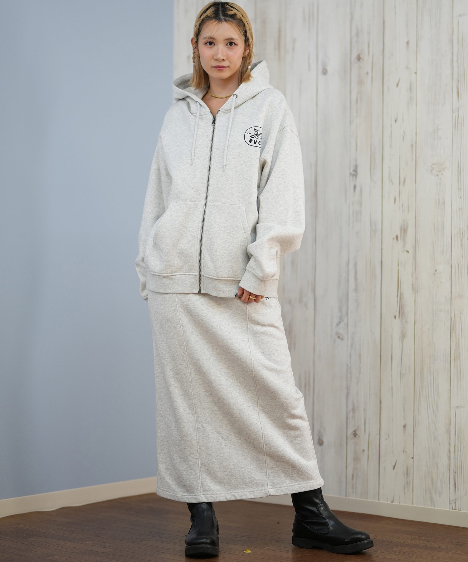 RVCA ルーカ スカート レディース ロングスカート ロゴ セットアップ