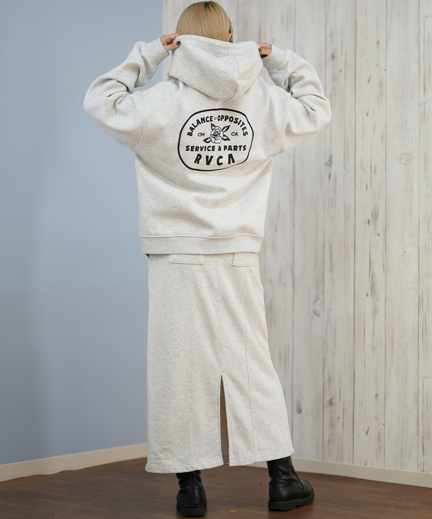 RVCA ルーカ スカート レディース ロングスカート ロゴ セットアップ