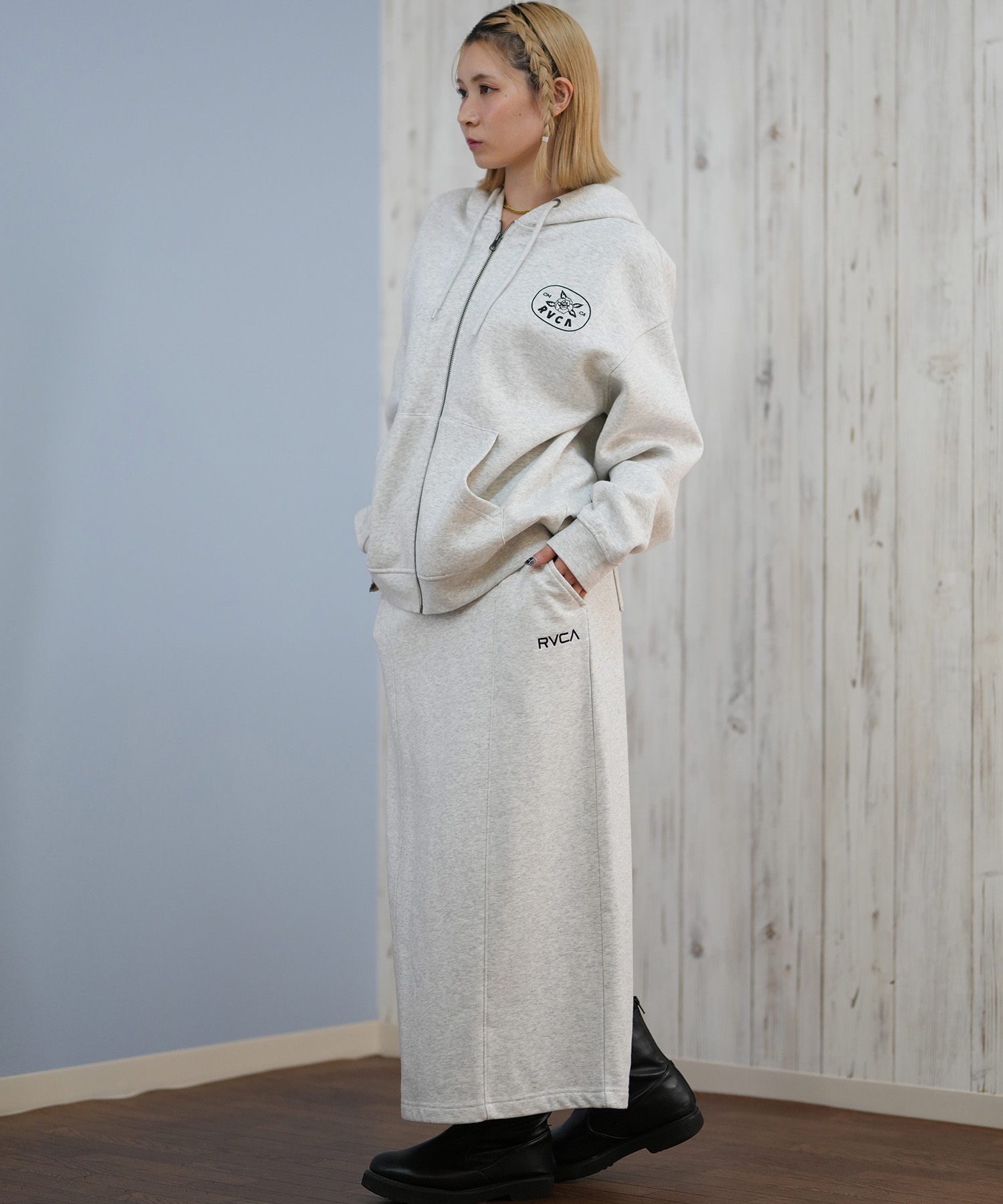 RVCA ルーカ スカート レディース ロングスカート ロゴ セットアップ