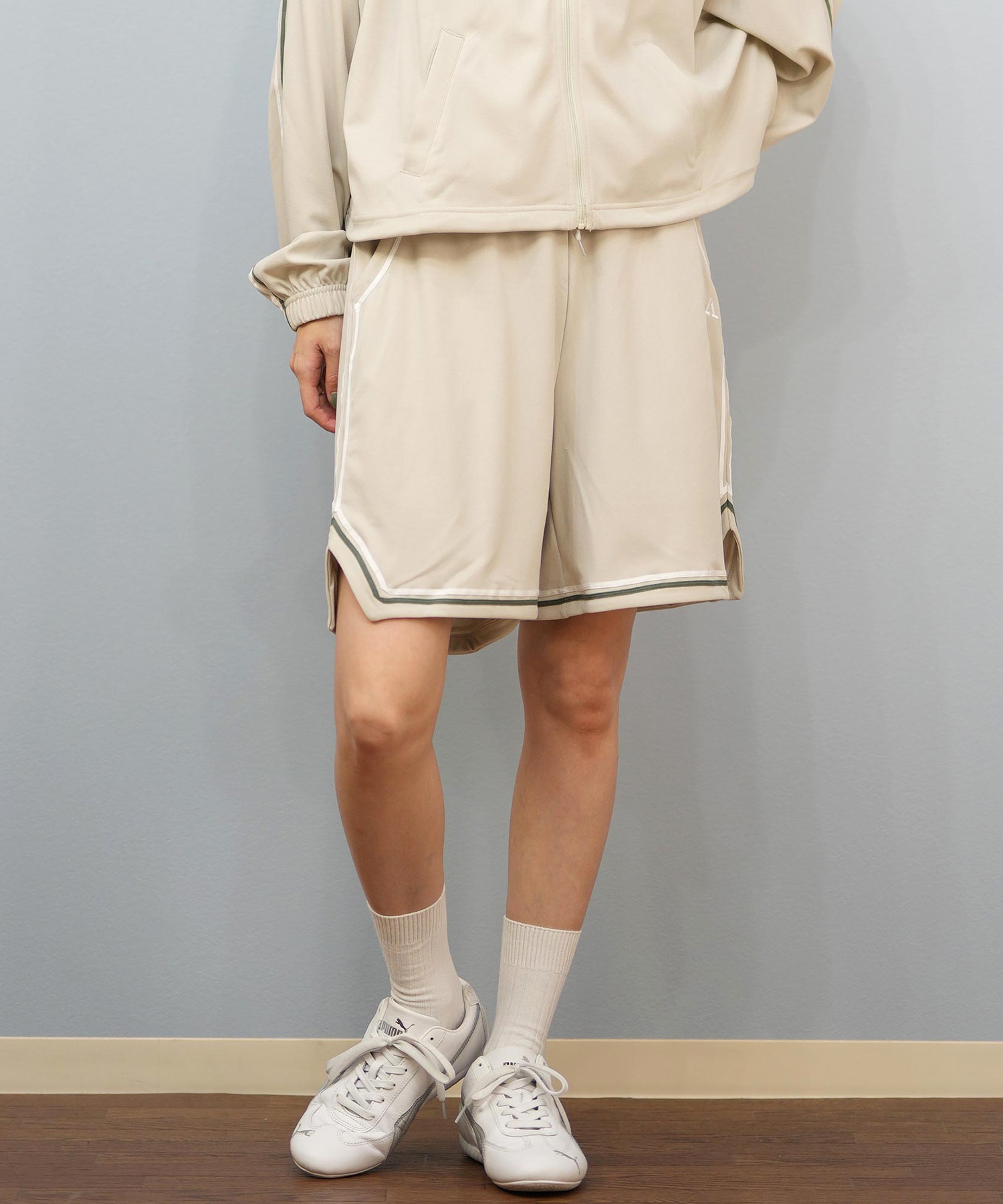 RVCA ルーカ 水着 トランクス レディース ショートパンツ ハーフパンツ パイピング 水陸両用 UVカット BF04C-P65(WHT-M)