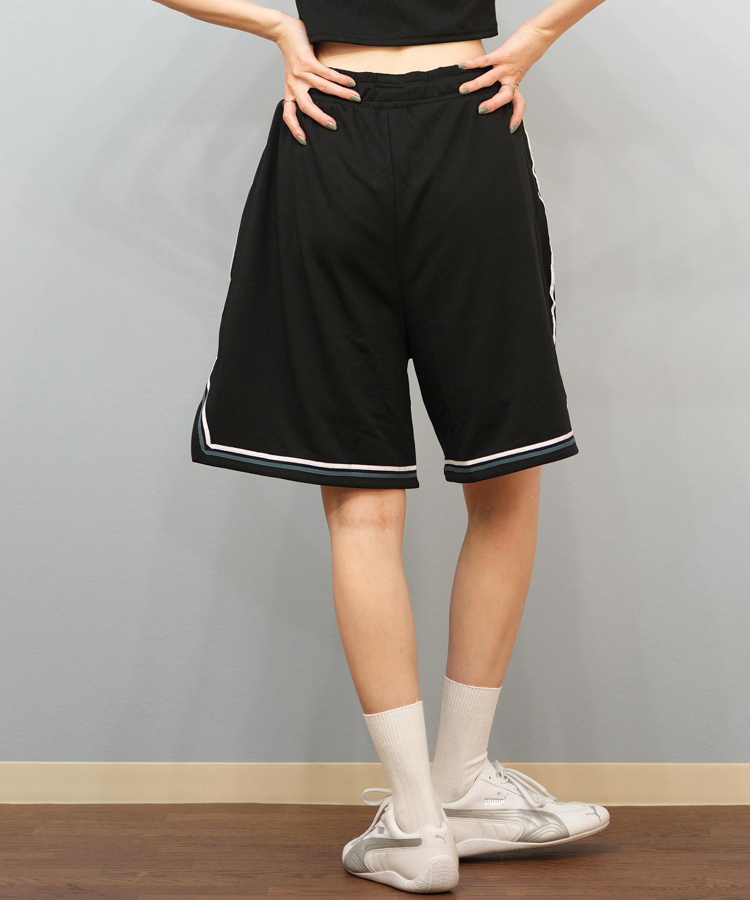 RVCA ルーカ 水着 トランクス レディース ショートパンツ ハーフパンツ パイピング 水陸両用 UVカット BF04C-P65(WHT-M)