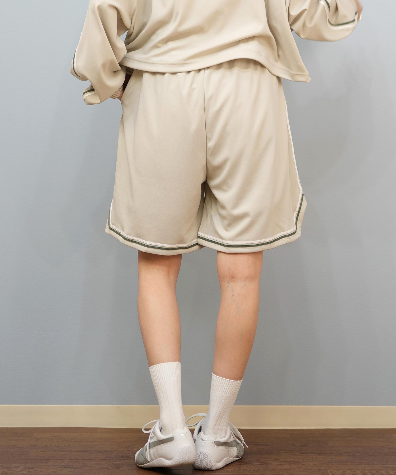 RVCA ルーカ 水着 トランクス レディース ショートパンツ ハーフパンツ パイピング 水陸両用 UVカット BF04C-P65(WHT-M)
