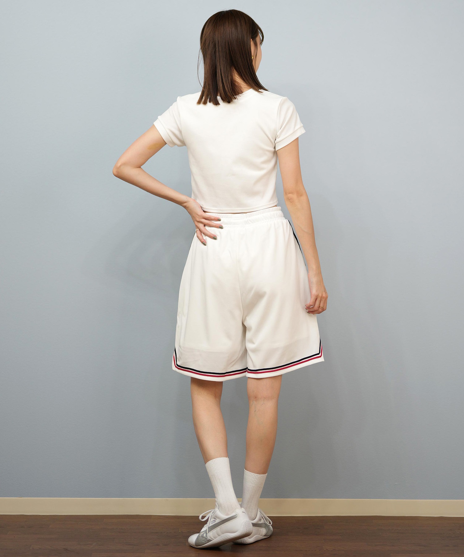 RVCA ルーカ 水着 トランクス レディース ショートパンツ ハーフパンツ パイピング 水陸両用 UVカット BF04C-P65(WHT-M)