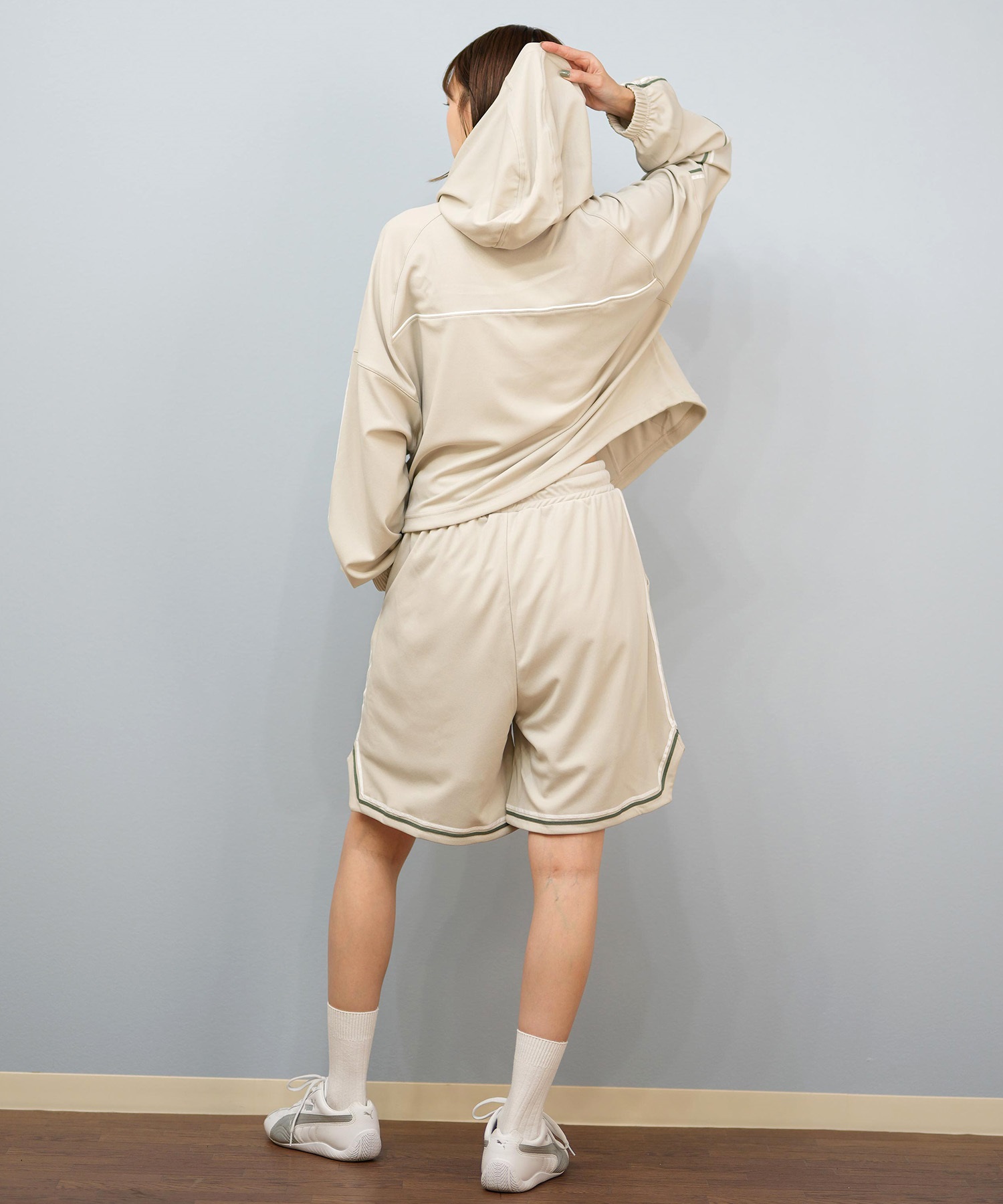 RVCA ルーカ 水着 トランクス レディース ショートパンツ ハーフパンツ パイピング 水陸両用 UVカット BF04C-P65(WHT-M)