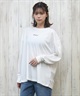RVCA ルーカ ラッシュガード レディース 長袖 Tシャツ ロンT バックリボン 水陸両用 UVカット BACK SPLIT LS BF043-053(WHT-M)