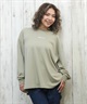 RVCA ルーカ ラッシュガード レディース 長袖 Tシャツ ロンT バックリボン 水陸両用 UVカット BACK SPLIT LS BF043-053(WHT-M)