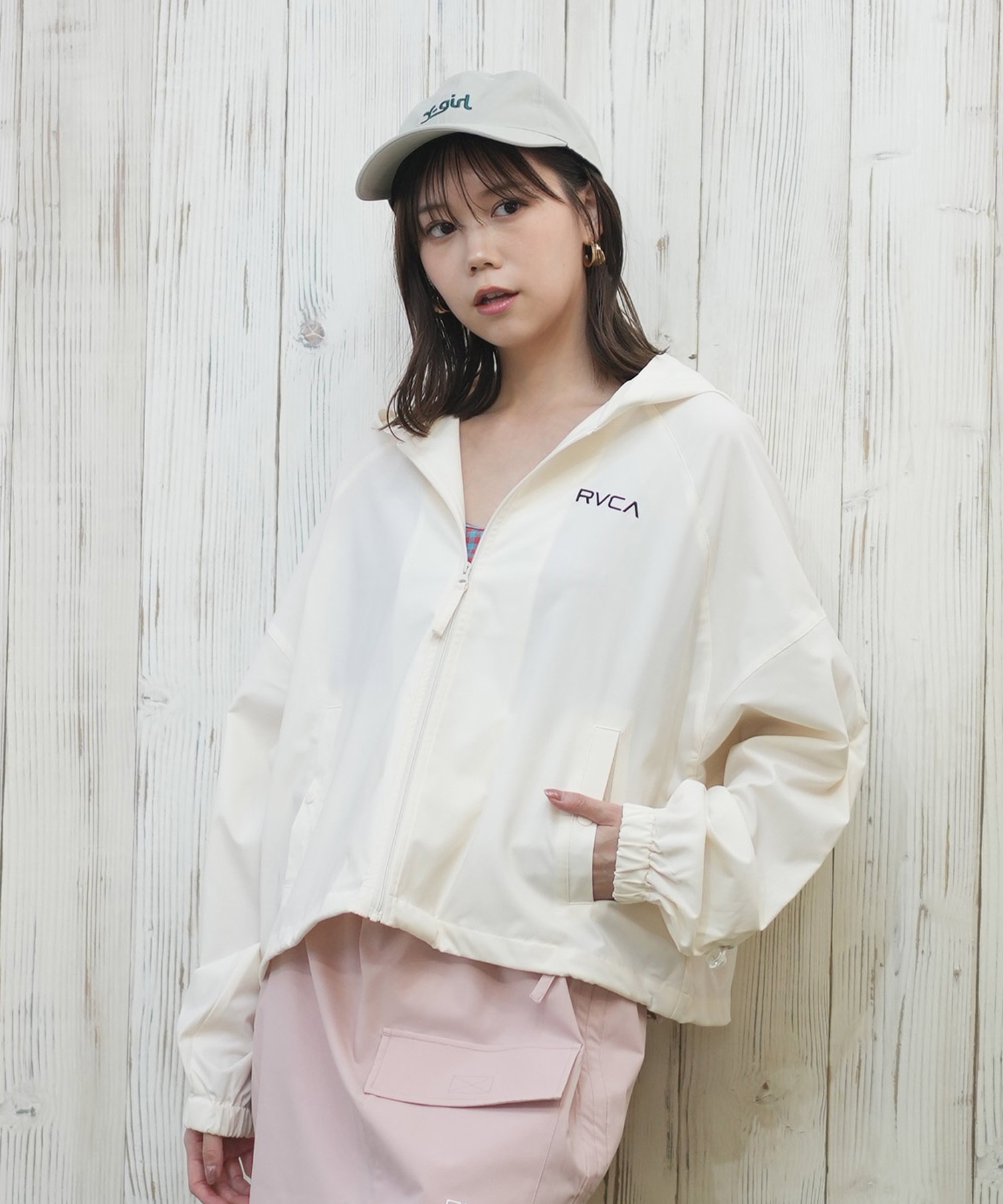 RVCA ルーカ ラッシュガード レディース パーカー ジップアップ