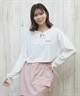 RVCA ルーカ ラッシュガード レディース 長袖 Tシャツ ロンT クロップド丈 ショート丈 水陸両用 UVカット BF043-854(WHT-M)