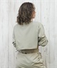 RVCA ルーカ ラッシュガード レディース 長袖 Tシャツ ロンT クロップド丈 ショート丈 水陸両用 UVカット BF043-854(WHT-M)