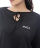 RVCA ルーカ ラッシュガード レディース 長袖 Tシャツ ロンT クロップド丈 ショート丈 水陸両用 UVカット BF043-854(WHT-M)