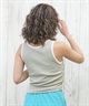 RVCA ルーカ ラッシュガード レディース タンクトップ カップ付 ワンポイント ロゴ 水陸両用 UVカット BF043-856(WHT-M)