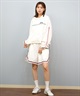RVCA ルーカ 水着 ラッシュガード パーカー ジップアップ レディース クロップド丈 ショート丈 パイピング 水陸両用 UVカット BF04C-P86(WHT-M)