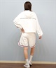 RVCA ルーカ 水着 ラッシュガード パーカー ジップアップ レディース クロップド丈 ショート丈 パイピング 水陸両用 UVカット BF04C-P86(WHT-M)
