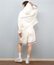RVCA ルーカ 水着 ラッシュガード パーカー ジップアップ レディース クロップド丈 ショート丈 パイピング 水陸両用 UVカット BF04C-P86(WHT-M)