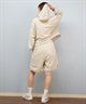 RVCA ルーカ 水着 ラッシュガード パーカー ジップアップ レディース クロップド丈 ショート丈 パイピング 水陸両用 UVカット BF04C-P86(WHT-M)