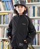 RVCA ルーカ ナイロン ジャケット キッズ ジュニア 子供 バックプリント ロゴ MIL NYLON JACKET BF046-751(BLK-140cm)