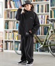 RVCA ルーカ ナイロン ジャケット キッズ ジュニア 子供 バックプリント ロゴ MIL NYLON JACKET BF046-751(BLK-140cm)