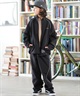 RVCA ルーカ ナイロン ジャケット キッズ ジュニア 子供 バックプリント ロゴ MIL NYLON JACKET BF046-751(BLK-140cm)
