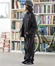 RVCA ルーカ ナイロン ジャケット キッズ ジュニア 子供 バックプリント ロゴ MIL NYLON JACKET BF046-751(BLK-140cm)