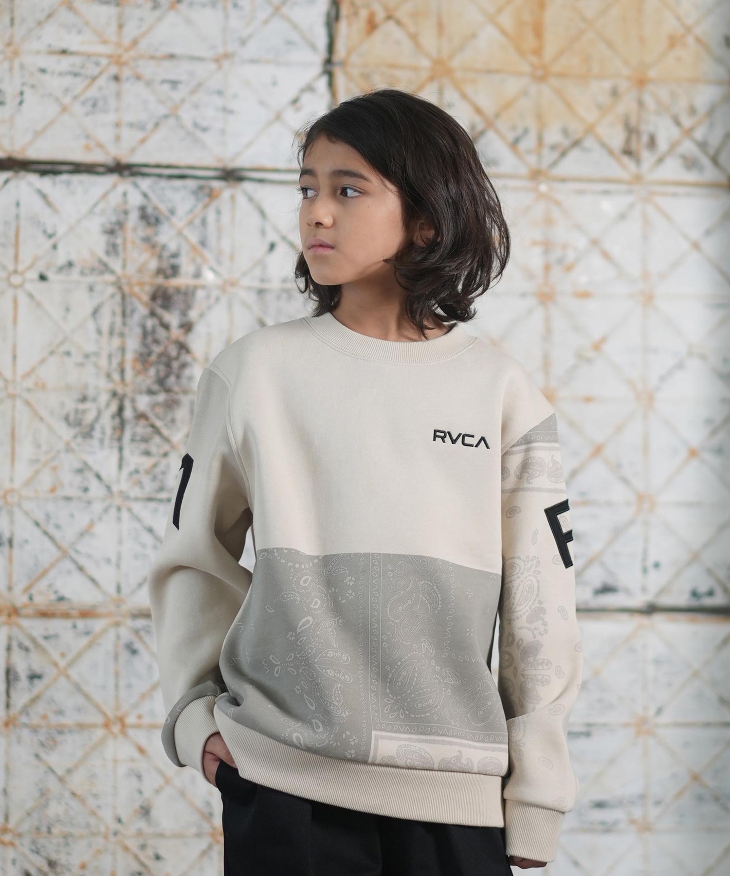 RVCA ルーカ トレーナー スウェット キッズ ジュニア 子供 クルー