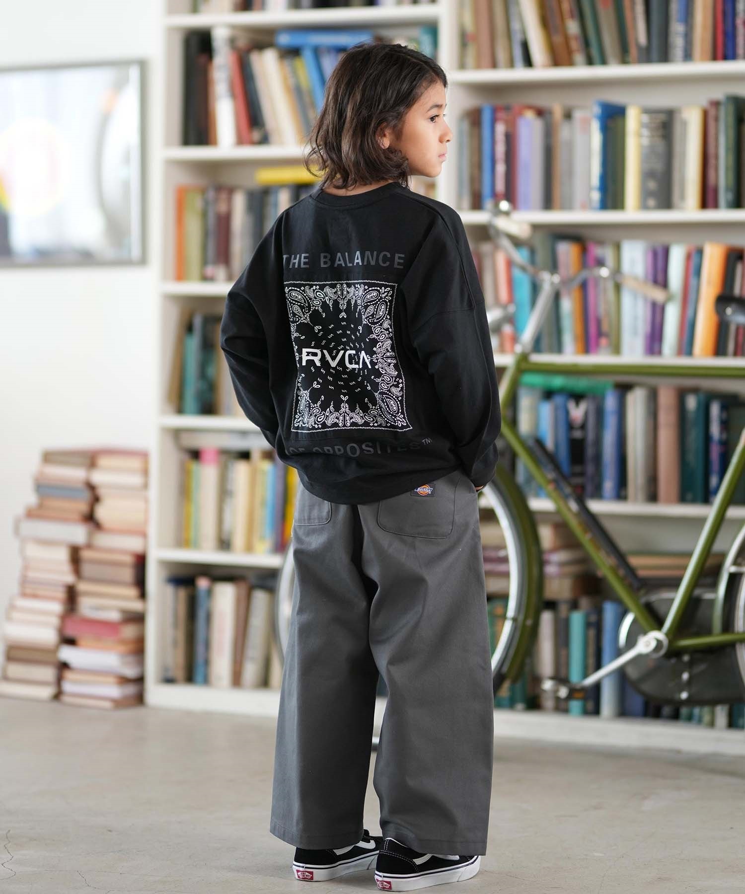 RVCA ルーカ 長袖 Tシャツ ロンT キッズ ジュニア 子供 バックプリント