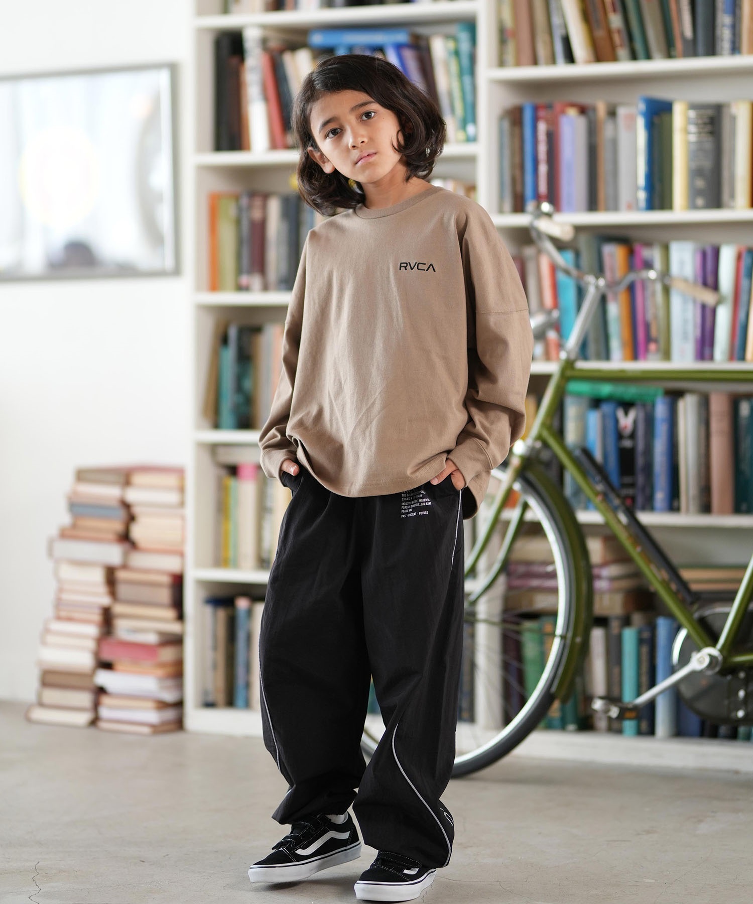 RVCA ルーカ 長袖 Tシャツ ロンT キッズ ジュニア 子供 バックプリント