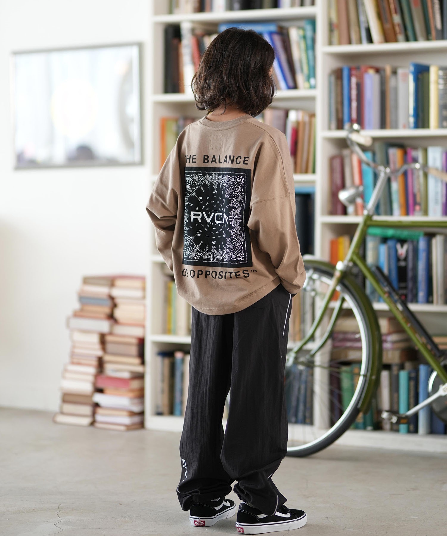 RVCA ルーカ 長袖 Tシャツ ロンT キッズ ジュニア 子供 バックプリント