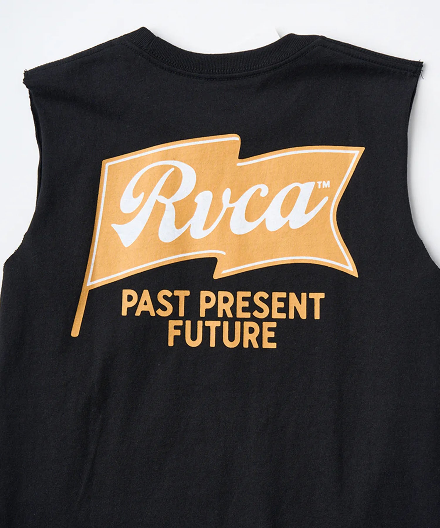 RVCA ルーカ タンクトップ キッズ ジュニア 子供 バックプリント ロゴ ONSHORE TT BF04E-254(BLK-130cm)