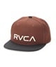 RVCA ルーカ キャップ 帽子 フラットバイザー RVCA TWILL SNAPBACK BF042-900(CTF0-FREE)