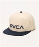 RVCA ルーカ キャップ 帽子 フラットバイザー RVCA TWILL SNAPBACK BF042-900(CTF0-FREE)