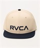 RVCA ルーカ キャップ 帽子 フラットバイザー RVCA TWILL SNAPBACK BF042-900(CTF0-FREE)