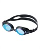 AQA エーキューエー スイミングゴーグル ウォーターランナー ワイドクリックミラー 3 KM-1623(SL.M-ONE)