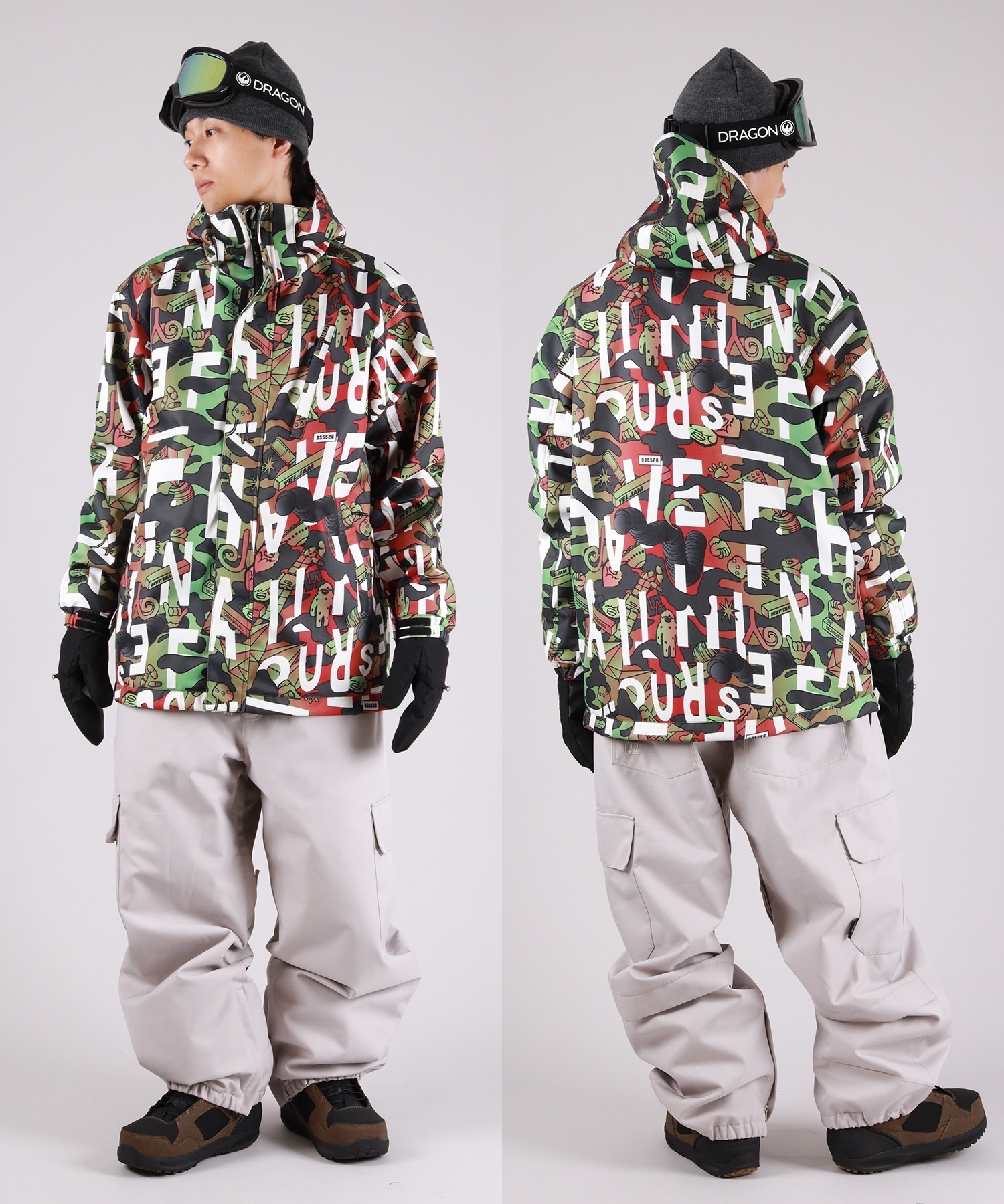 2526】YELJAM イエロージャム スノーボード ウェア パンツ ユニ