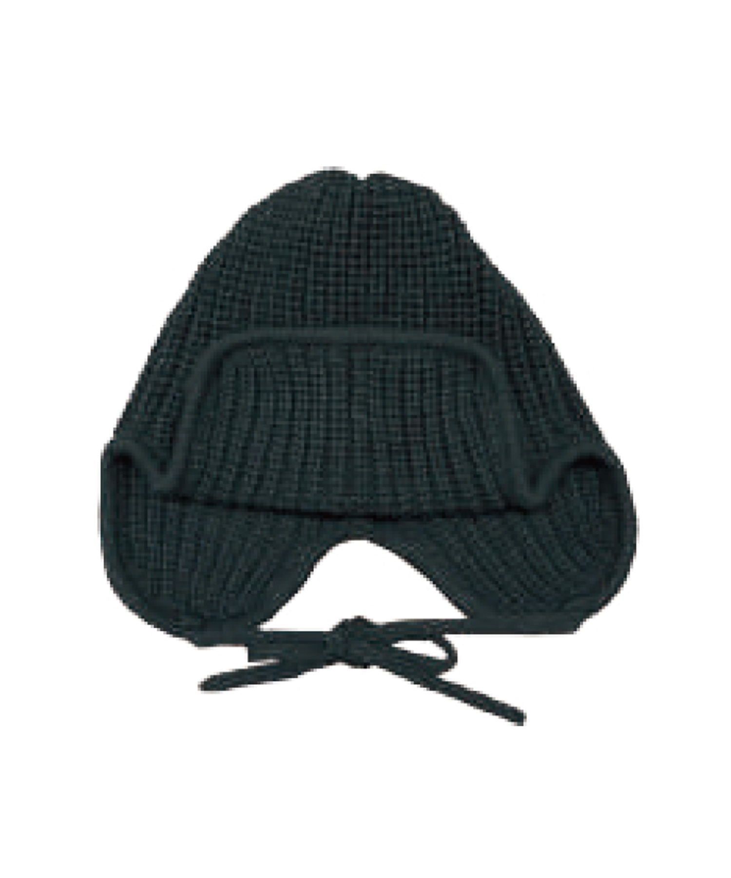YanYan ビーニー ニット帽 YANYAN/ヤンヤン】CHECKD RIBBON HOOD（ニットキャップ・ビーニー