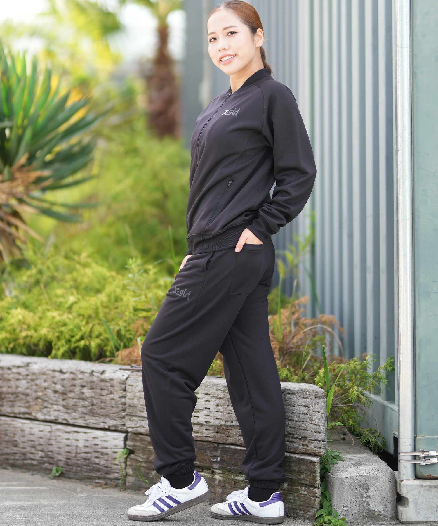 X-girl SPORTS エックスガールスポーツ ジャージ トラックジャケット