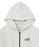 X-girl SPORTS エックスガールスポーツ ジップアップ パーカー レディース クロップド丈 ショート丈 ロゴ セットアップ対応 155253012001(BK-M)