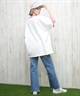 X-girl エックスガール 半袖 Tシャツ レディース リンガーシャツ フロントロゴ オーバーサイズ ARCH LOGO S S RINGER BIG TEE 105251011027(BLACK-S)