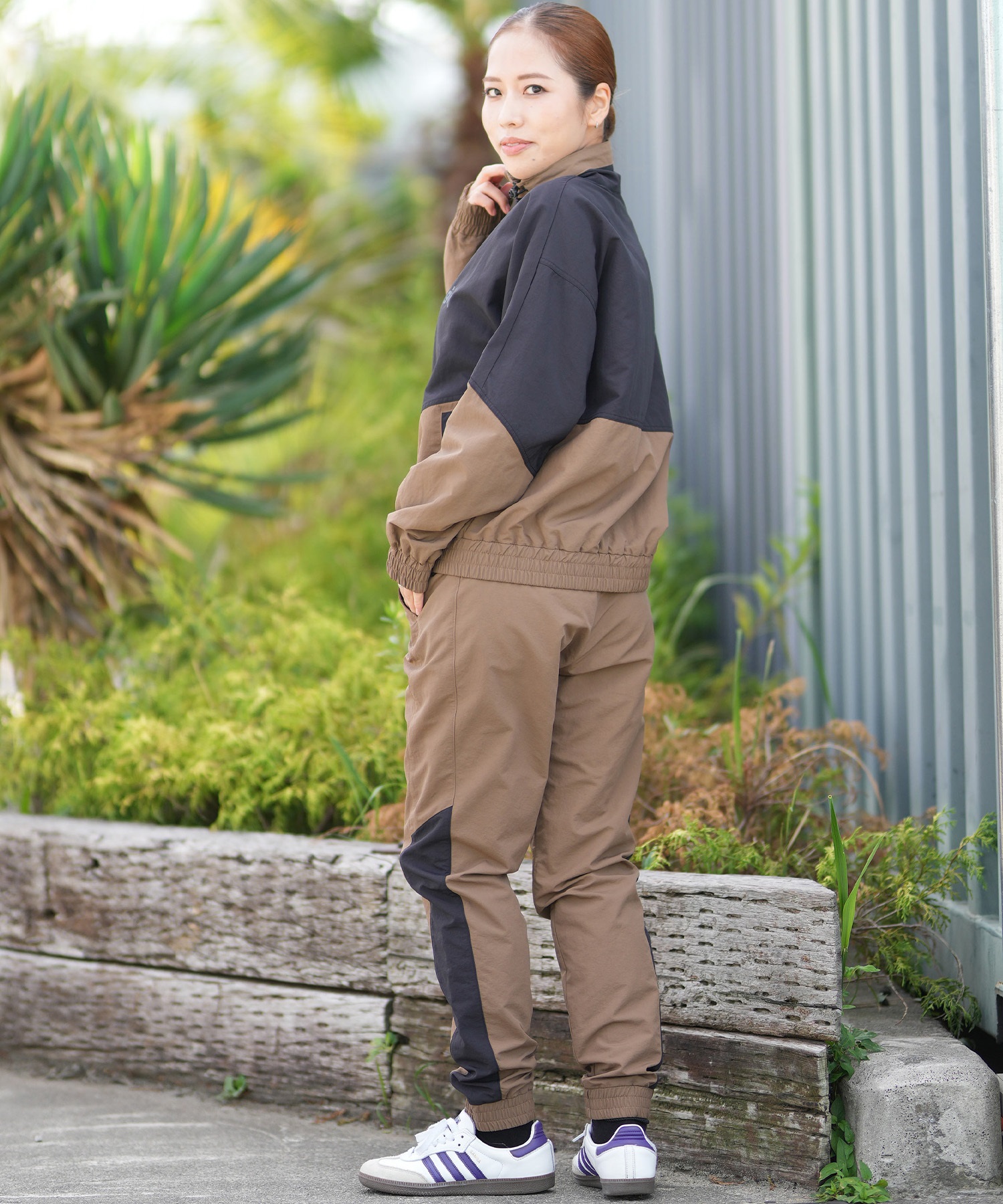 X-girl SPORTS エックスガールスポーツ ジャージ トラックパンツ