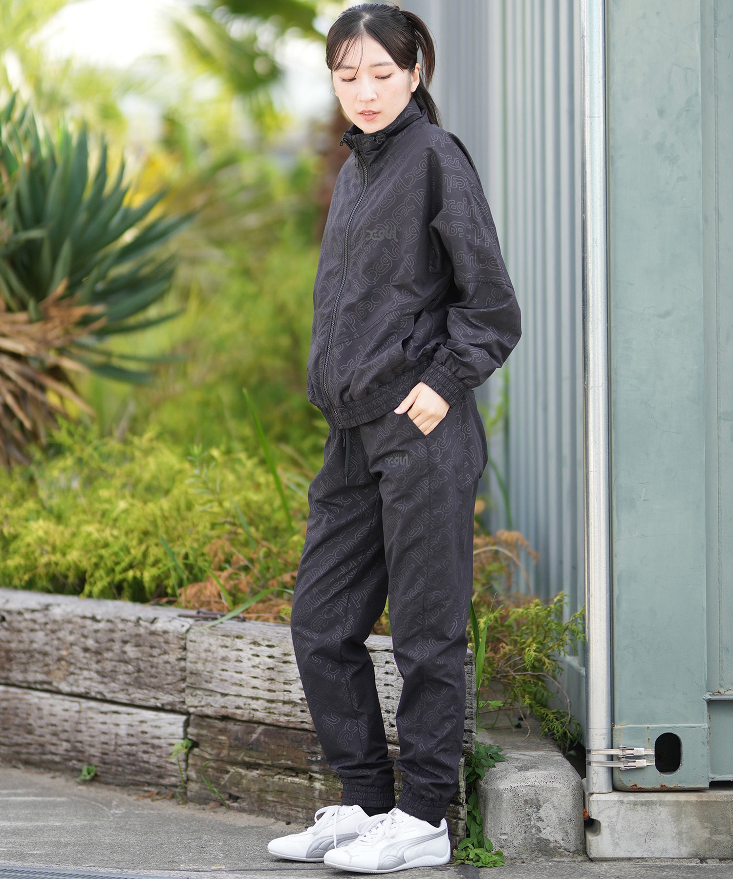 X-girl SPORTS エックスガールスポーツ ジャージ トラックパンツ