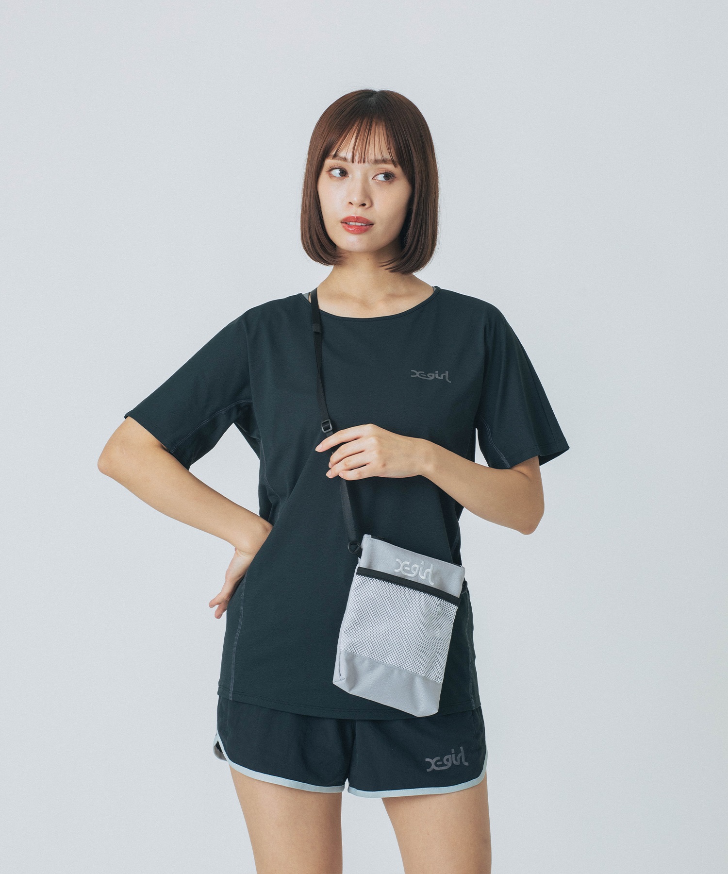 X-GIRL エックスガール ショルダーバッグ SACOCHE サコッシュ X-GIRL エックスガール ショルダーバッグ SACOCHE サコッシュ