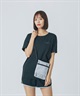 X-GIRL エックスガール ショルダーバッグ SACOCHE サコッシュ 155251053002(BLACK-ONE)