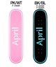 APRIL エープリル スケートボード キッズ デッキ 7.0~7.5inch OG LOGO PINK WHITE, BLACK BLUE ムラサキスポーツ 初心者 おすすめ(BK/BL-7.2inch)