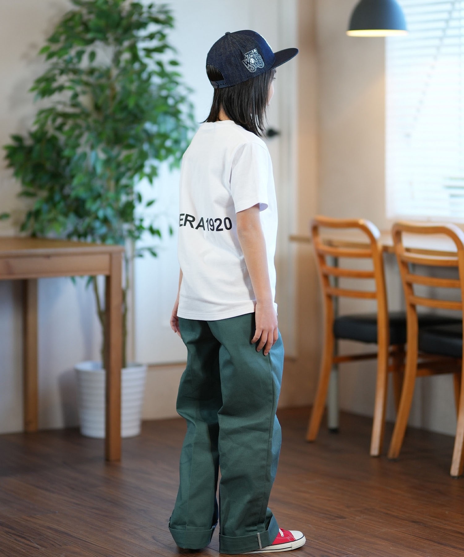 NEW ERA ニューエラ 半袖 Tシャツ キッズ バックプリント Youth 半袖 コットン Tシャツ NEW ERA 1920 14414386(WHT-130cm)