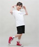 NEW ERA ニューエラ 半袖 Tシャツ キッズ バックプリント Youth 半袖 コットン Tシャツ Circle OOTTF 14414389(WHT-130cm)