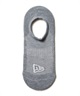 NEW ERA ニューエラ ソックス 靴下 ロゴ 無地 ショート丈 SOCKS ベリーショート 3足セット 14489700(GREY-25.0cm)
