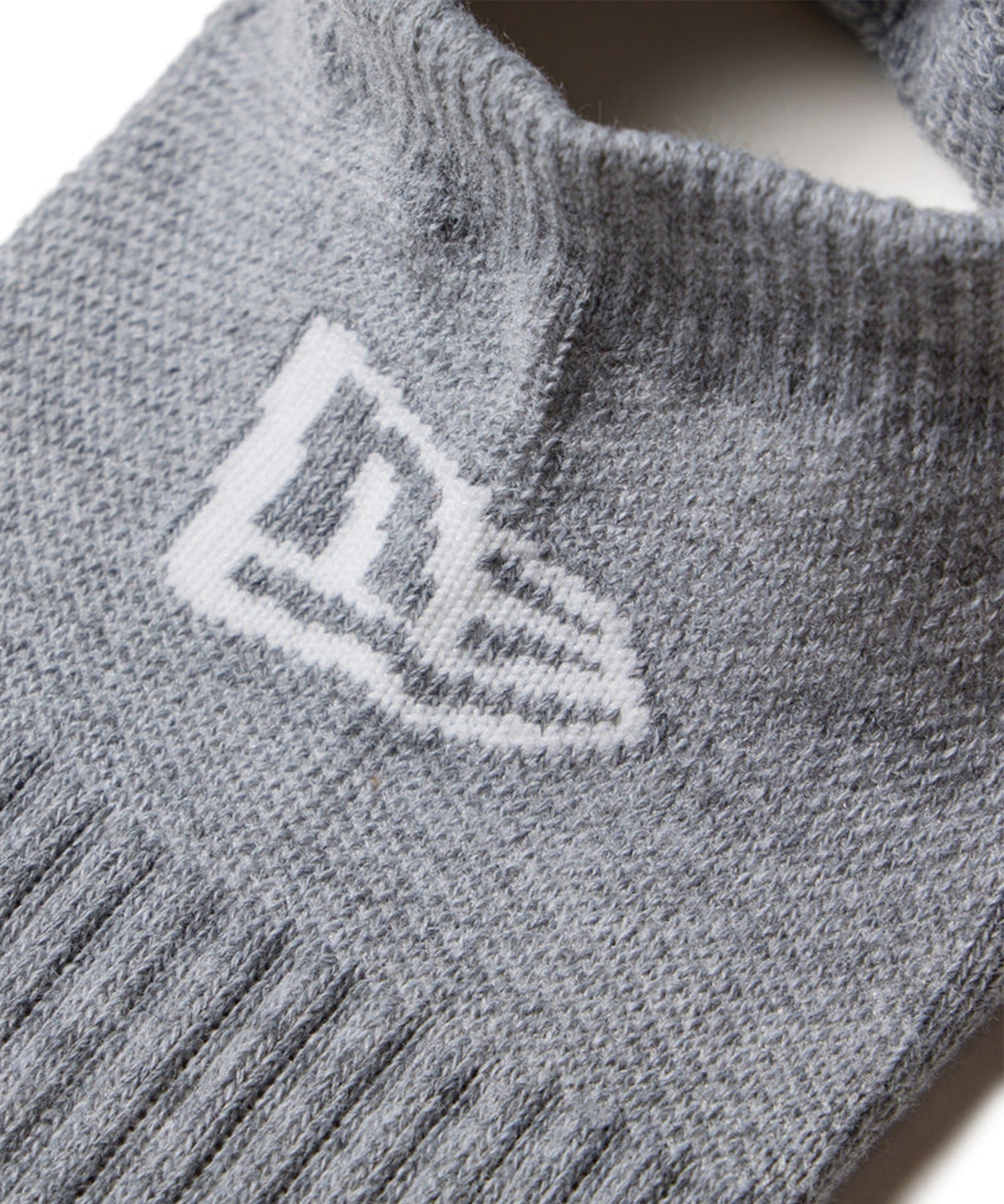 NEW ERA ニューエラ ソックス 靴下 ロゴ 無地 ショート丈 SHORT ショート 3足組 14489702(GREY-25.0cm)