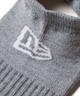 NEW ERA ニューエラ ソックス 靴下 ロゴ 無地 ショート丈 SHORT ショート 3足組 14489702(GREY-25.0cm)